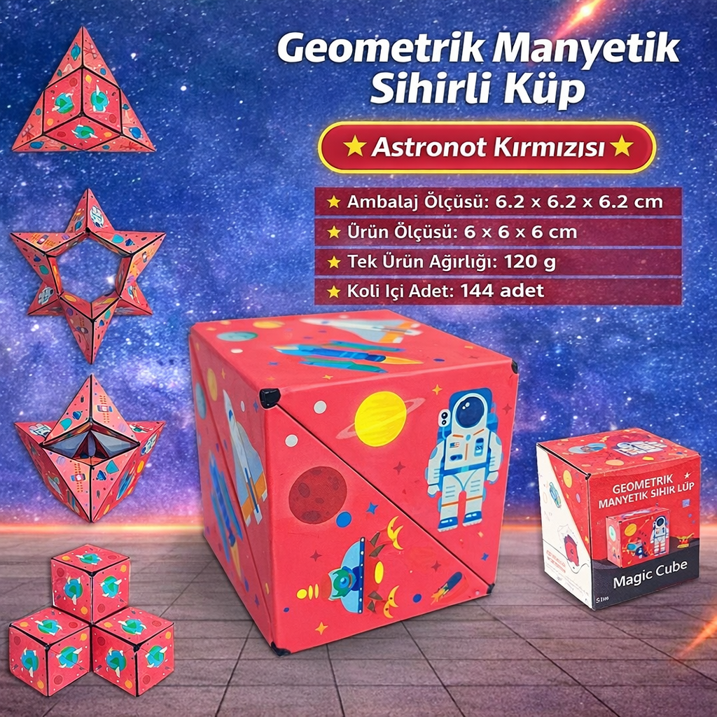 Manyetik Dönüşen Sihirli Küp – 72+ Şekil