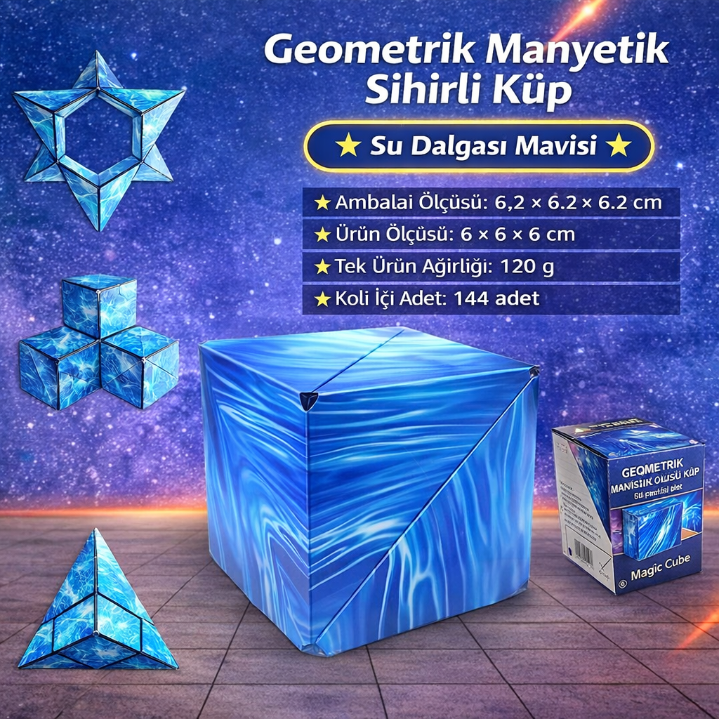 Manyetik Dönüşen Sihirli Küp – 72+ Şekil