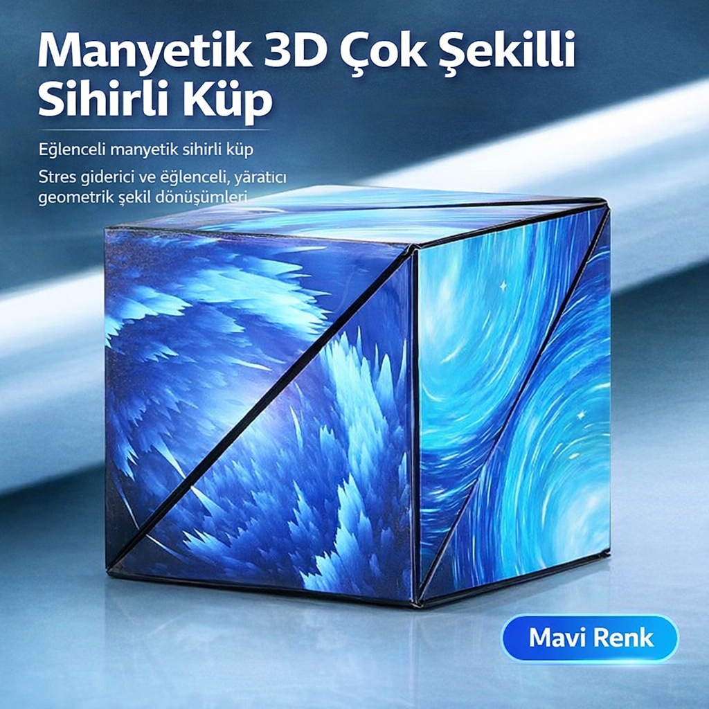 Manyetik Dönüşen Sihirli Küp – 72+ Şekil