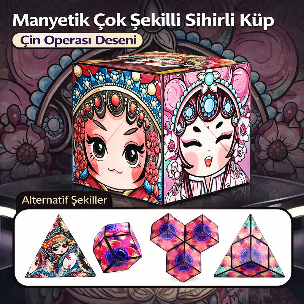 Manyetik Dönüşen Sihirli Küp – 72+ Şekil