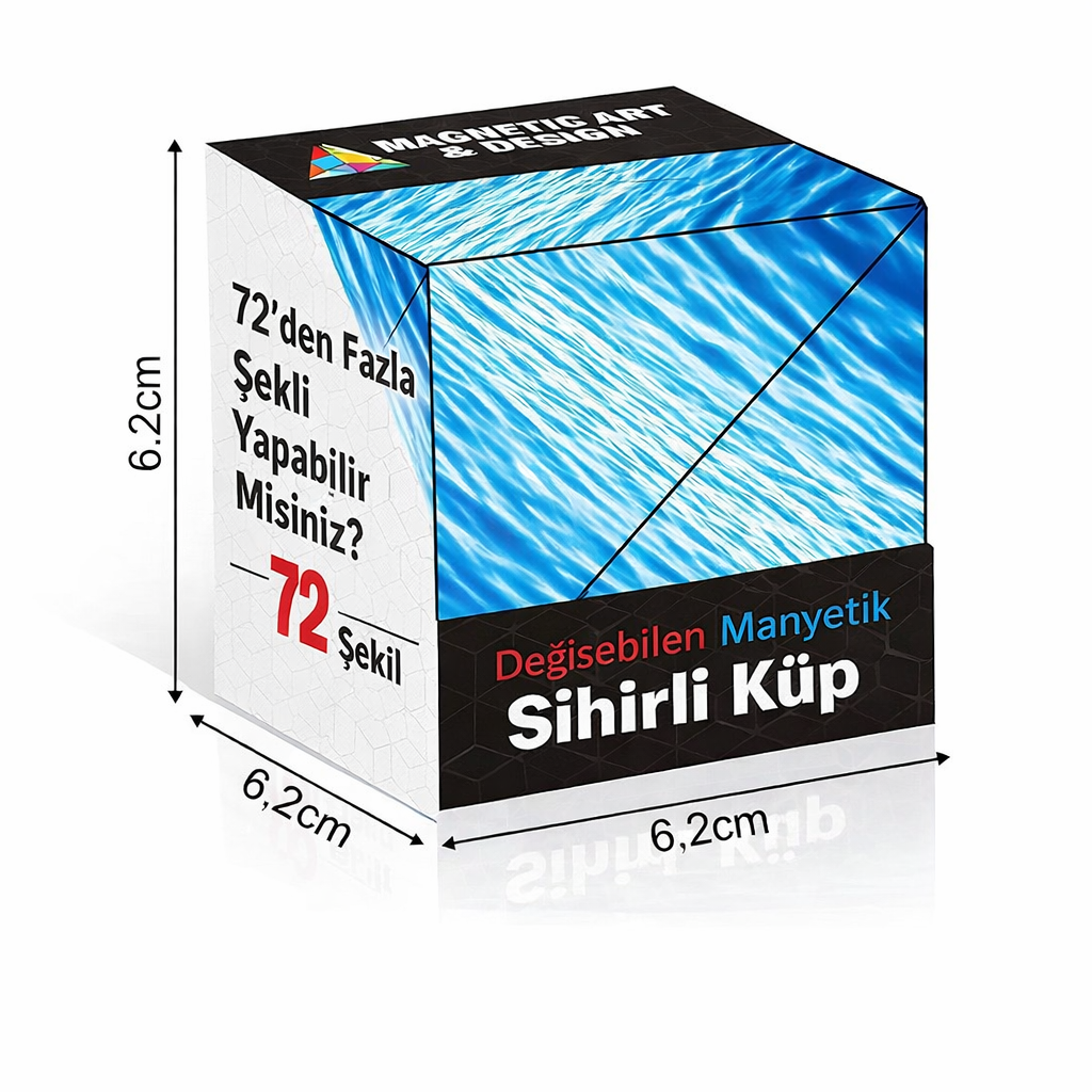 Manyetik Dönüşen Sihirli Küp – 72+ Şekil